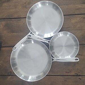 3 Piece Oxo Stainless Steel Pans